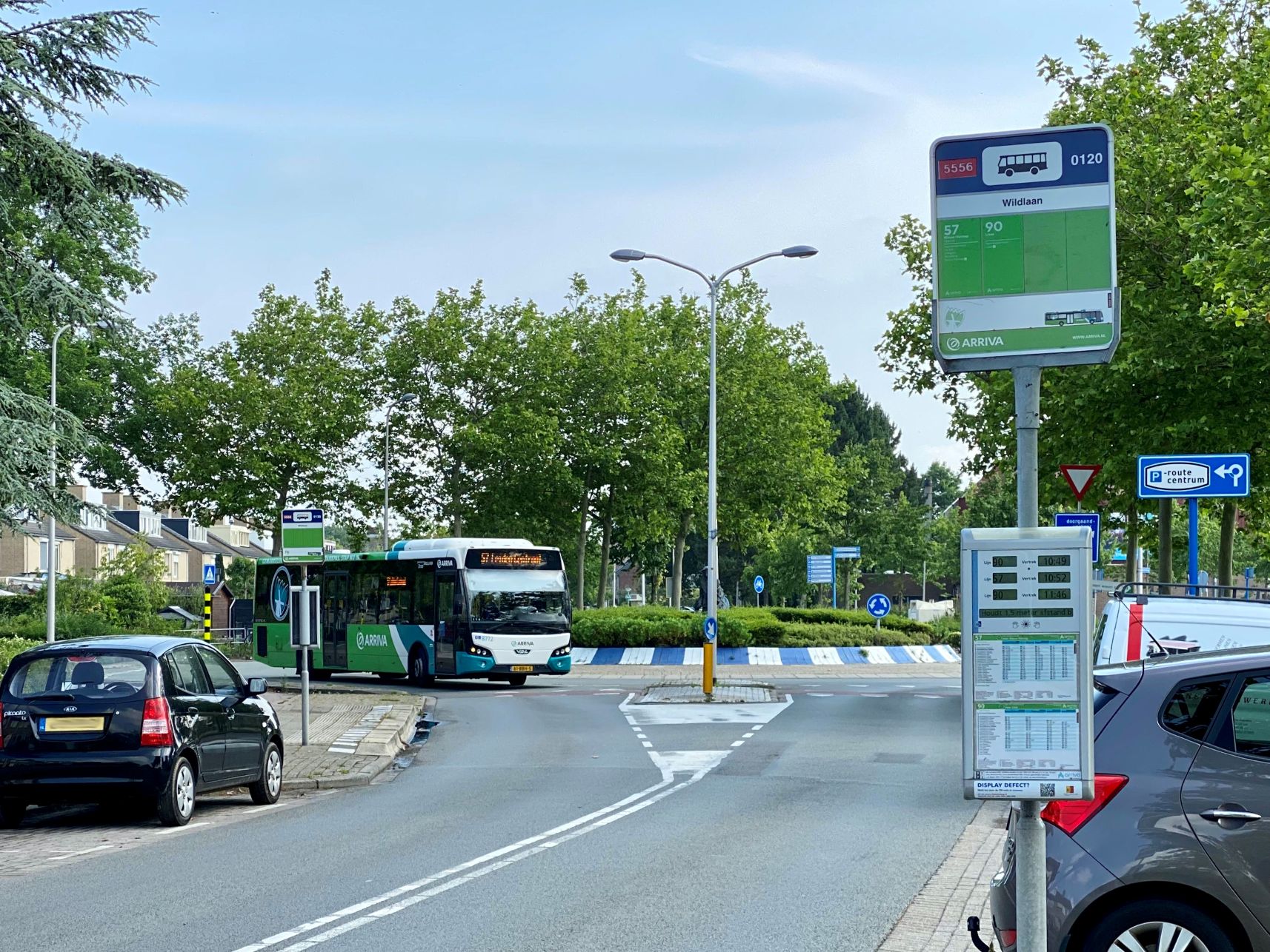 Foto van rotonde Wildlaan