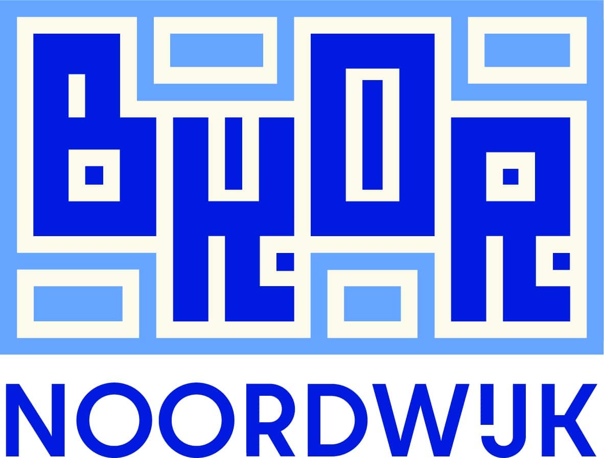 Logo met letters BKOR Noordwjk in blauwe kleur