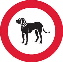 Bord verboden voor honden