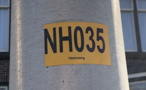Sticker lantaarnpaal Noordwijkerhout